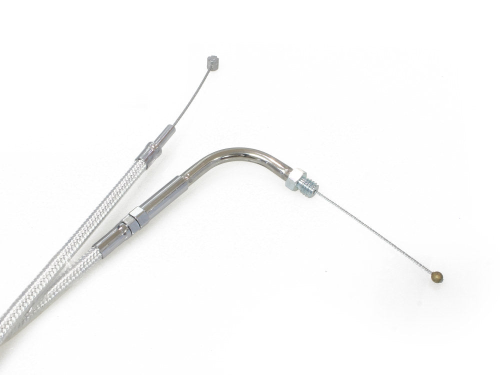 43-1/2in. Throttle Cable - Sterling Chromite. Fits Big Twin 1990-1995.