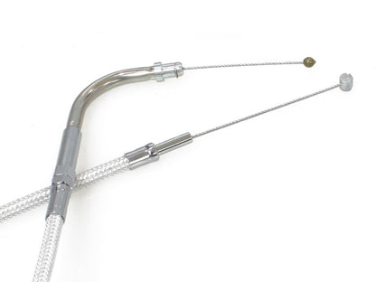 45-1/2in. Throttle Cable - Sterling Chromite. Fits Big Twin 1996-2017.