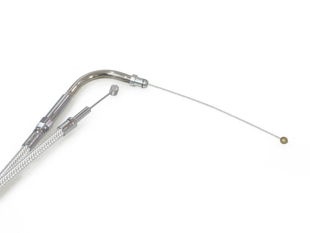 42-1/2in. Throttle Cable - Sterling Chromite. Fits Big Twin 1996-2001 with Magnetti Marelli EFI