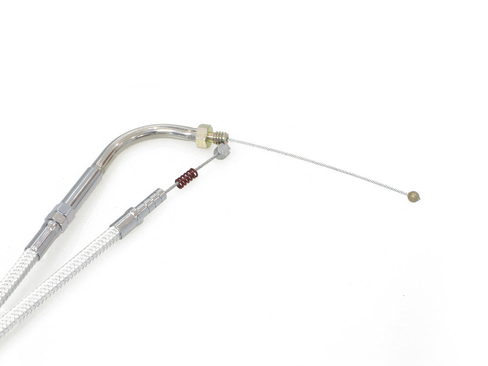 45-1/2in. Idle Cable - Sterling Chromite. Fits Big Twin 1990-1995.