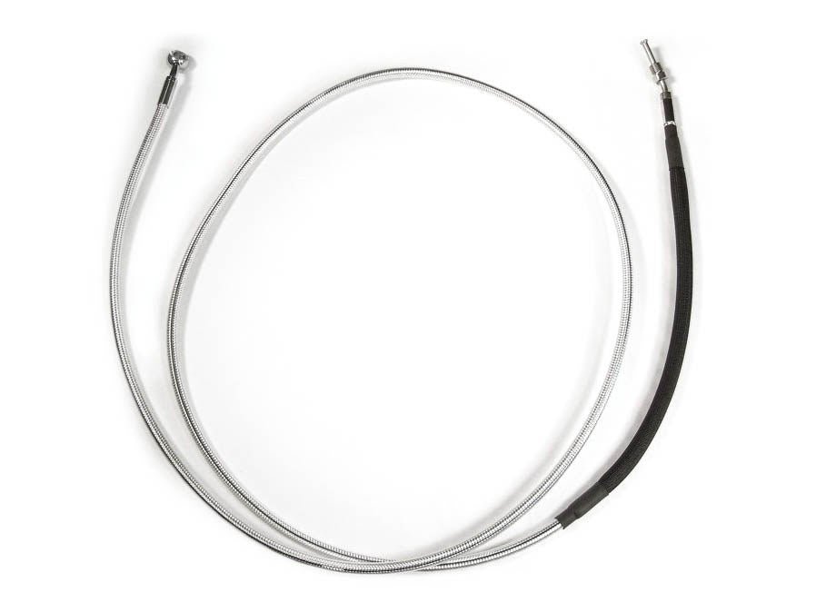 70in. Hydraulic Clutch Line with 10mm x 35 Degree Banjo - Black Pearl. Fits Touring & Softail 2017up Models with the Original H-D Hydraulic Clutch.