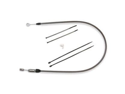 45in. Quick Connect Upper Clutch Cable - Black Pearl. Fits Softail 2018-2024 & Most Touring 2021-2024