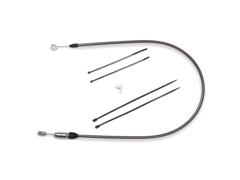 36in. Quick Connect Upper Clutch Cable - Black Pearl. Fits Softail 2018-2024