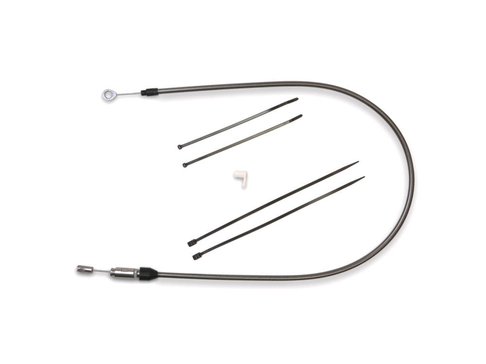 42in. Quick Connect Upper Clutch Cable - Black Pearl. Fits Softail 2018-2024 & Most Touring 2021-2024