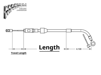 41in. Quick Connect Upper Clutch Cable - Black Pearl. Fits Most Touring 2021-2024