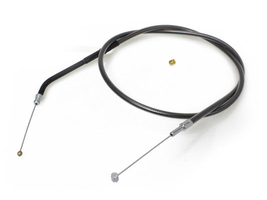38in. Throttle Cable - Black Pearl. Fits Sportster 1996-2006.