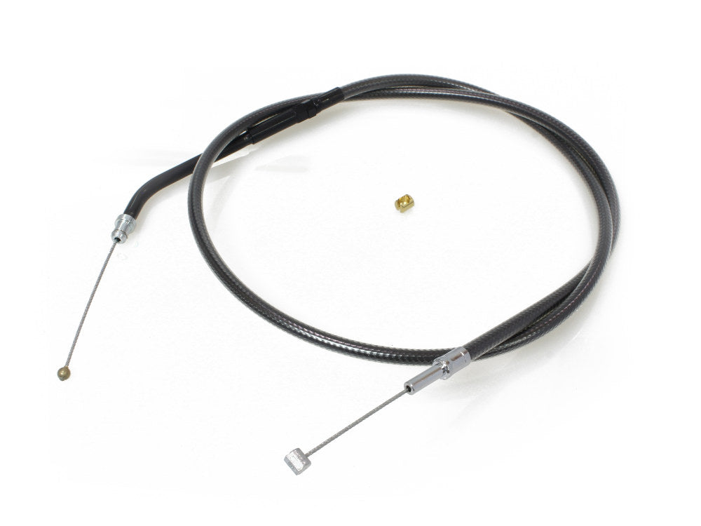 38in. Throttle Cable - Black Pearl. Fits Sportster 2007-2021.