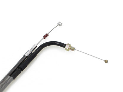 34-1/2in. Idle Cable - Black Pearl. Fits Big Twin 1990-1995.