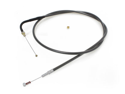 39-1/2in. Idle Cable - Black Pearl. Fits Big Twin 1990-1995.