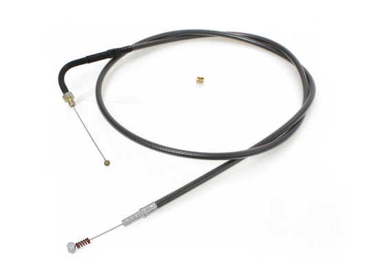 47-1/2in. Idle Cable - Black Pearl. Fits Big Twin 1990-1995.