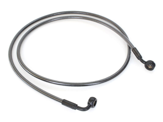 54in. E-Z Align Front Brake Line with 7/16in. x 35 Degree Banjo - Black Pearl.