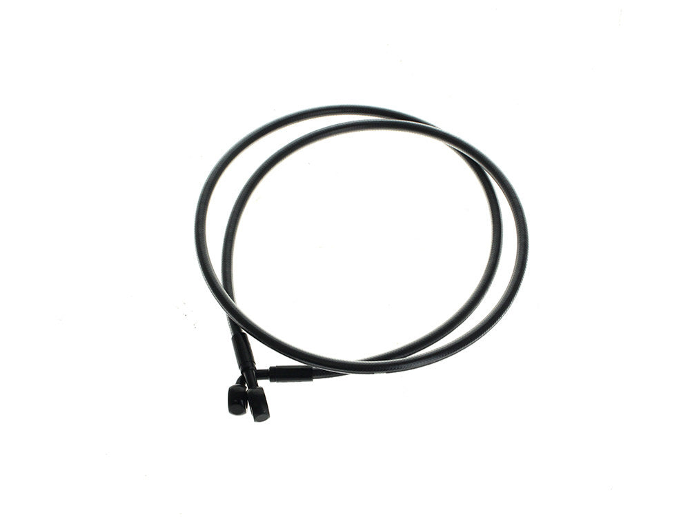 50in. E-Z Align Front Brake Line with 7/16in. x 180 Degree Banjo - Black Pearl