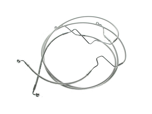 Lower Front Brake Line - Sterling Chromite. Fits Road King Special 2024up