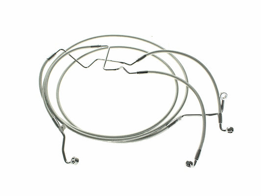 Lower Front Brake Line - Sterling Chromite. Fits Road Glide Limited 2024up