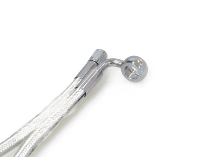 24in. Upper Front Brake Line with 12mm x 90 Degree Banjo - Sterling Chromite.