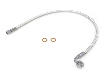 24in. Upper Front Brake Line with 12mm x 90 Degree Banjo - Sterling Chromite.