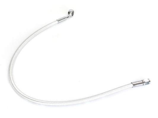 22in. Upper Front Brake Line with 12mm x 35 Degree Banjo - Sterling Chromite.