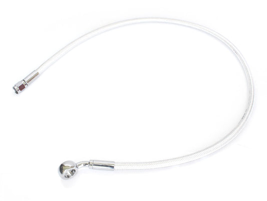 28in. Upper Front Brake Line with 12mm x 35 Degree Banjo - Sterling Chromite.