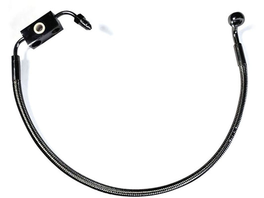 Stock Length Lower Front Brake Line - Black Pearl. Fits Sportster Seventy-Two 2014-2016