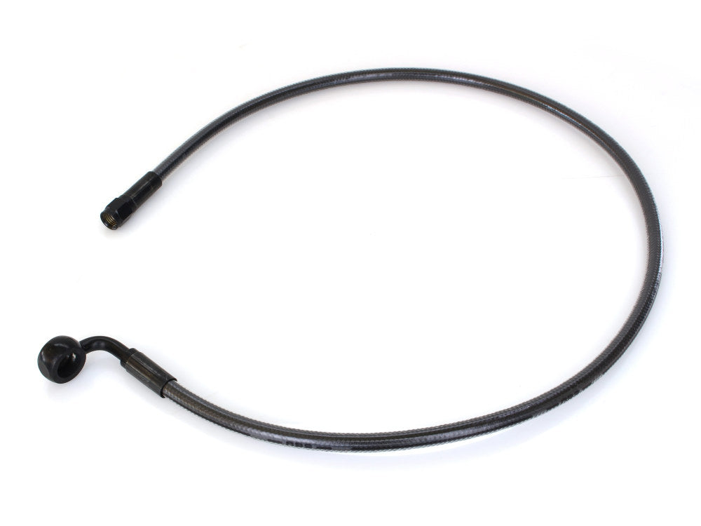 30in. Upper Front Brake Line with 12mm x 90 Degree Banjo - Black Pearl.
