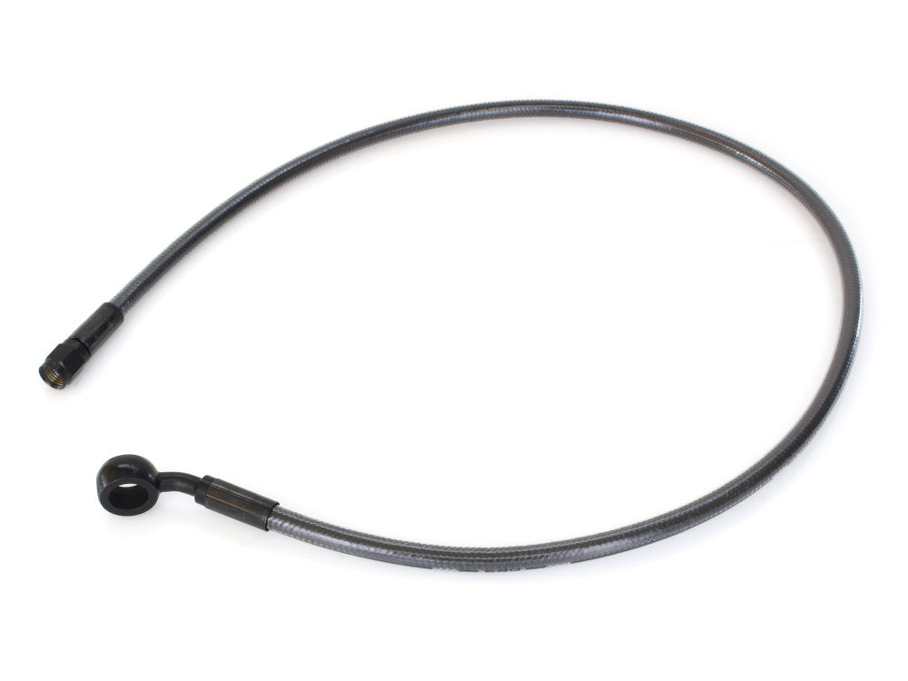 30in. Upper Front Brake Line with 12mm x 35 Degree Banjo - Black Pearl.