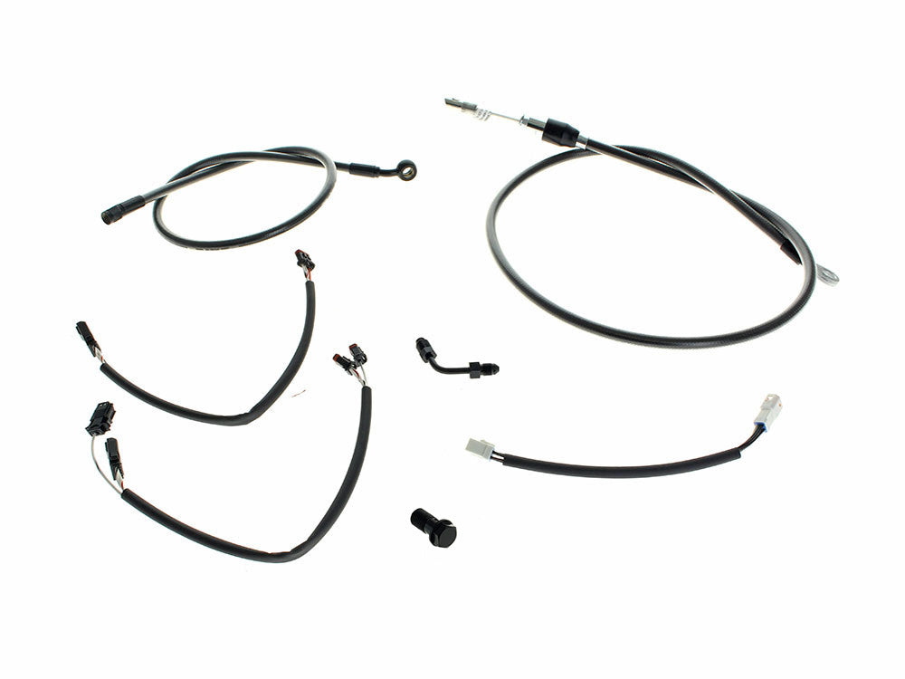Black Pearl Cable Kit. Suits 14in. Ape Hangers on Breakout 2018-2024