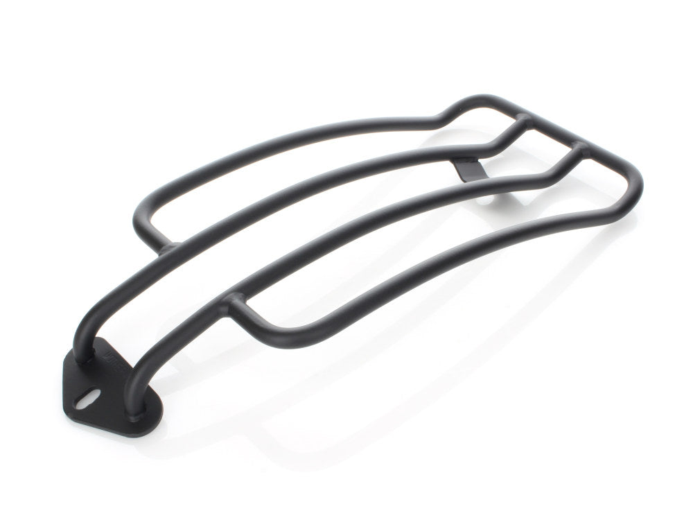 Solo Seat Luggage Rack - Matte Black. Fits Softail Slim 2012-2017 & Blackline 2011-2013.