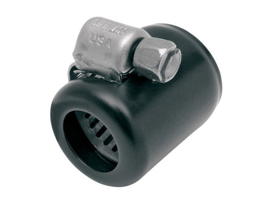3/8in. Hose Clamp Ends - Black. Pack of 6