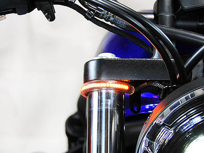 360 degrees Front Turn Signal with Clear Lens. Fits Honda CMX / Rebel 500cc 2017up