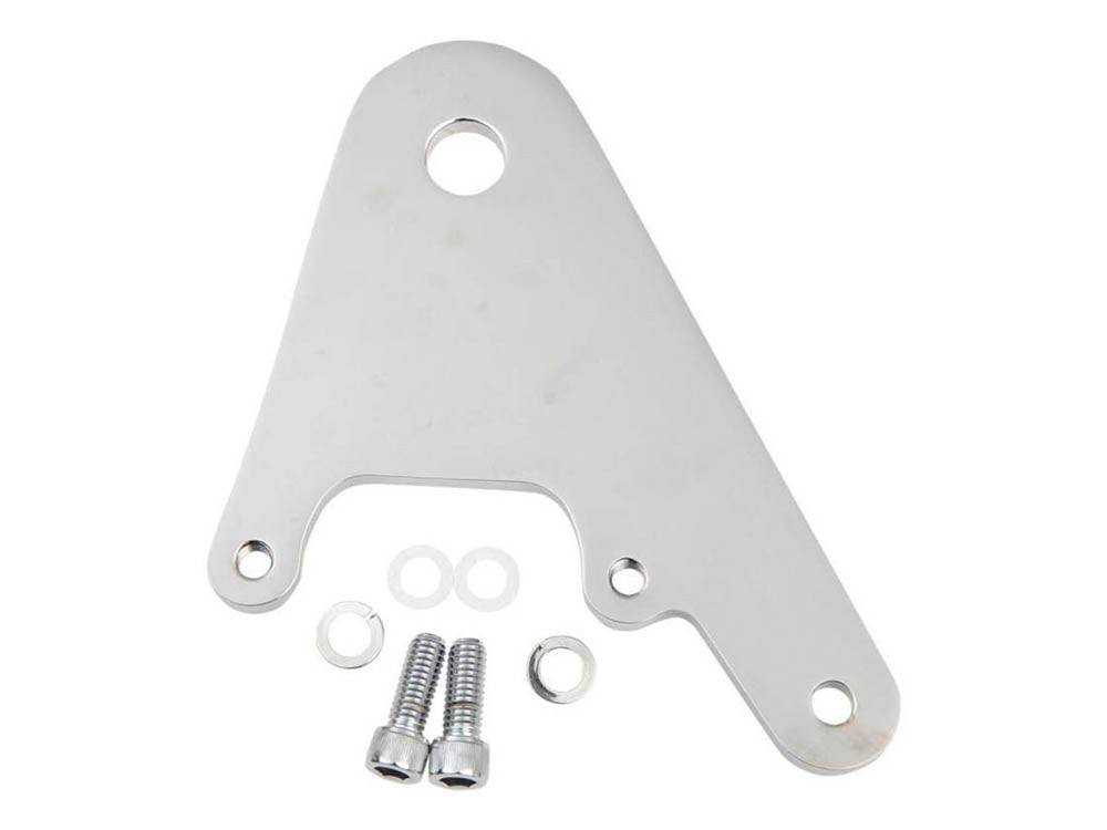 Rear Caliper Mount - Polished. Fits Rigid & Custom Applications with 11.5in. Disc Rotor, 3/4in. Axle & when using Performance Machine 125x4R Caliper.