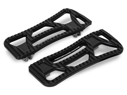 Drifter Front FloorBoards - Black. Fits Touring 1980up, FL Softail 1986-2017 & Dyna Switchback 2012-2016