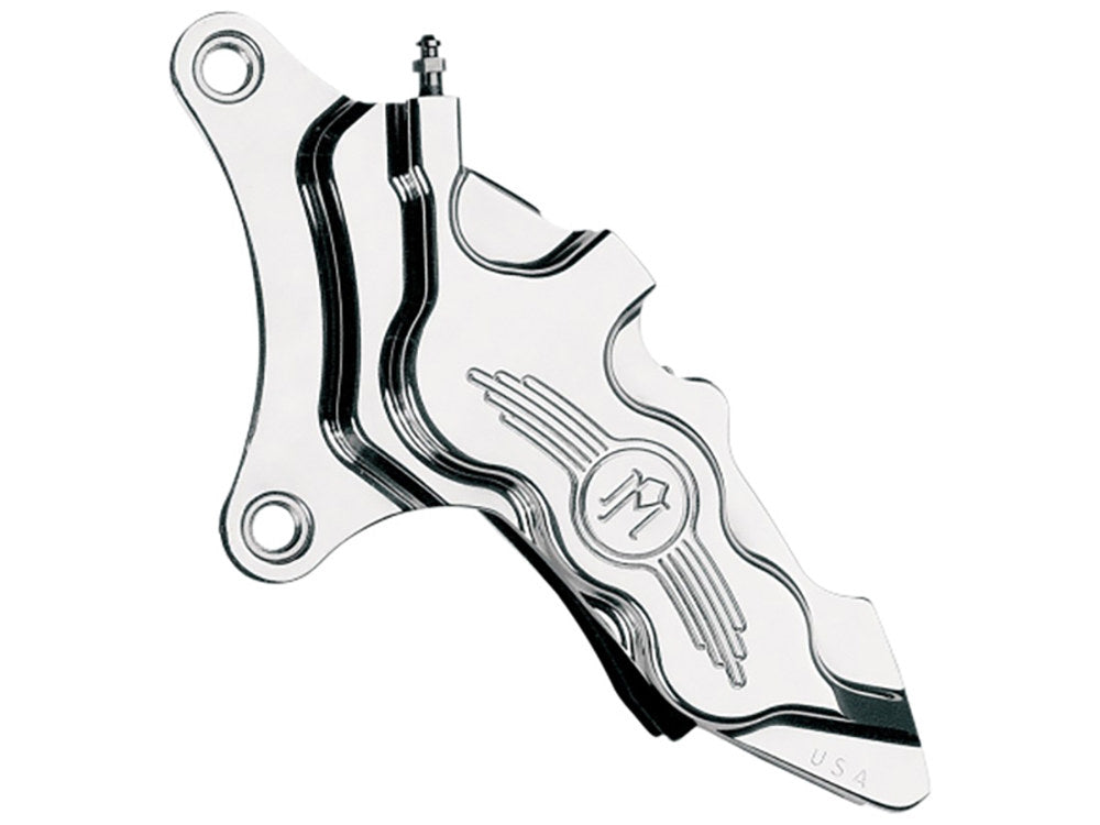 Left Hand Front 6 Piston Caliper - Polished. Fits most Big Twin 1984-1999 & Sportster 1984-1999 Models with 11.5in. Disc Rotor.