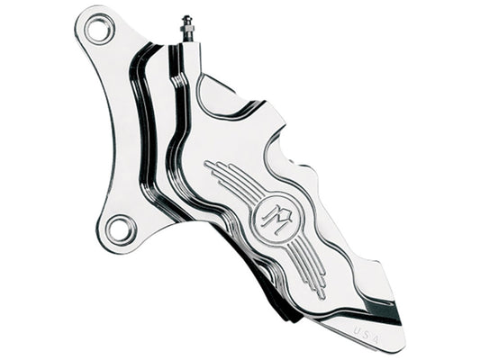 Left Hand Front 6 Piston Caliper - Polished. Fits most Big Twin 1984-1999 & Sportster 1984-1999 Models with 11.5in. Disc Rotor.