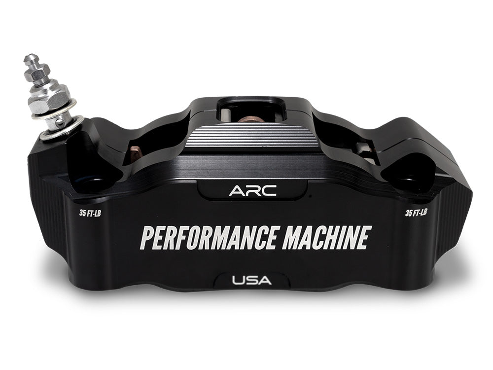 Left Hand Front Race Series Radial 4 Piston Caliper - Black