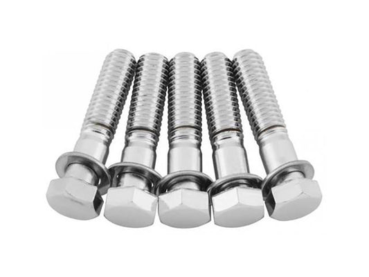 7/16-14 x 2in. Rear Pulley / Sprocket Bolts - Chrome