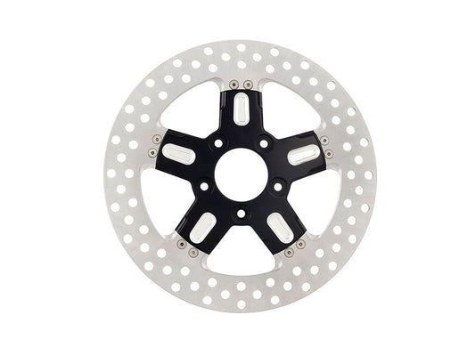 11.5in. Left Hand Front & Right Hand Front Formula Disc Rotor - Black Contrast Cut Platinum. Fits H-D 1984up with 11-1/2in. Disc Rotor(s).