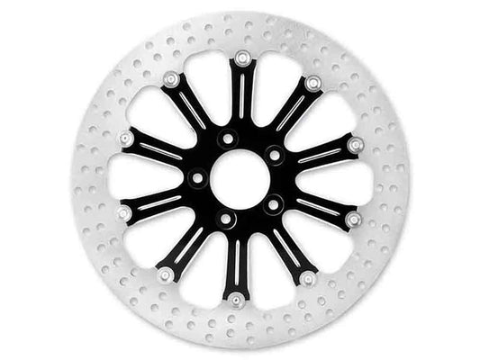 11.5in. Rear Revel Disc Rotor - Black Contrast Cut Platinum. Fits H-D 1981up with 11-1/2in. Disc Rotor.