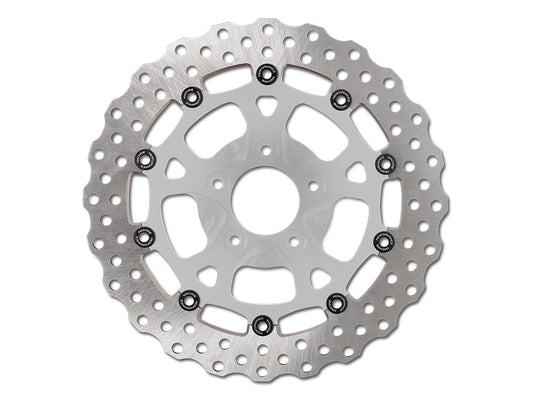 12.6in. Front Dominator Disc Rotor - Chrome. Fits Touring 2024up with Custom Wheel and Hub Mounted 320mm Rotors.