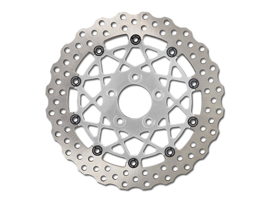 12.6in. Front Speedstar Disc Rotor - Chrome. Fits Touring 2024up with Custom Wheel and Hub Mounted 320mm Rotors.