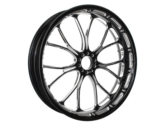 21in. x 3.50in. wide Heathen Wheel - Black Contrast Cut Platinum.