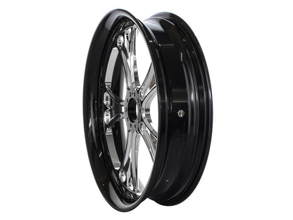 18in. x 4.25in. wide Gasser Wheel - Black Contrast Cut Platinum.