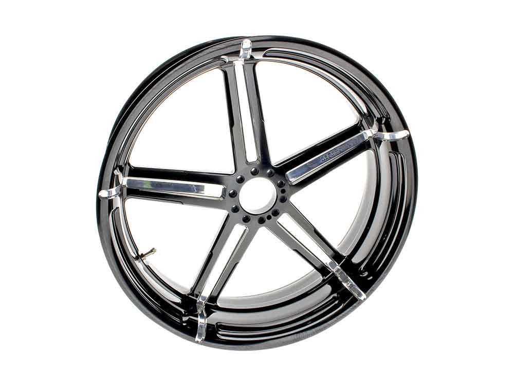18in. x 5.50in. wide Formula Wheel - Black Contrast Cut Platinum