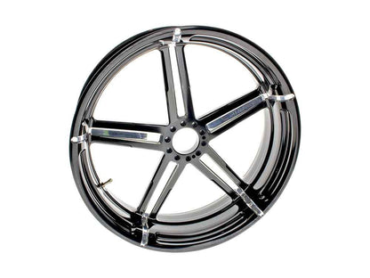 18in. x 5.50in. wide Formula Wheel - Black Contrast Cut Platinum