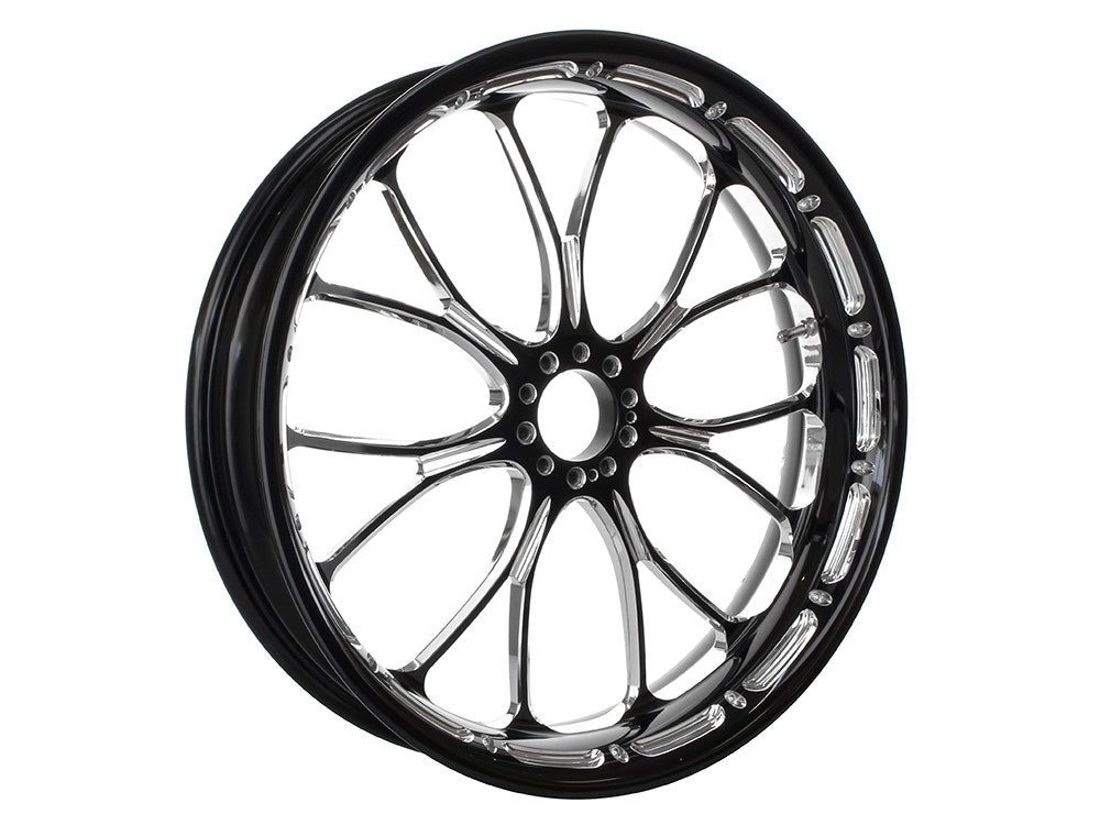 18in. x 5.50in. wide Heathen Wheel - Black Contrast Cut Platinum.