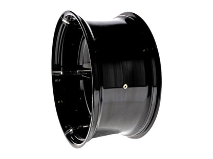 18in. x 8.50in. wide Formula Wheel - Black Contrast Cut Platinum.