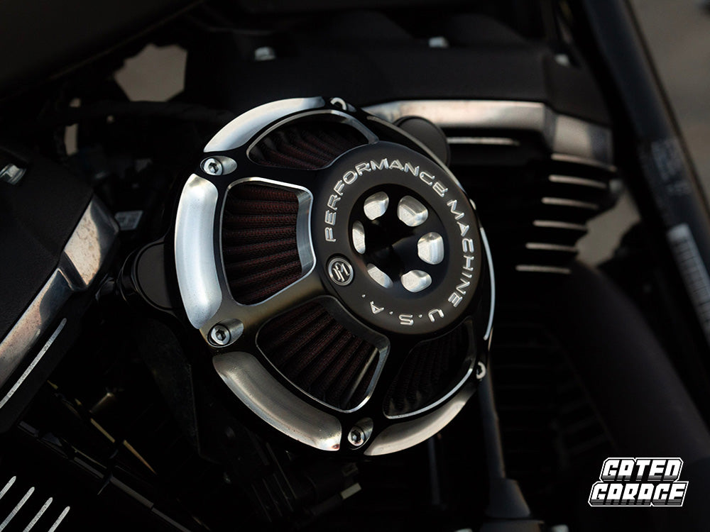 Max HP Air Cleaner Kit - Black Contrast Cut. Fits Touring 2017-2024 & Softail 2018-2024