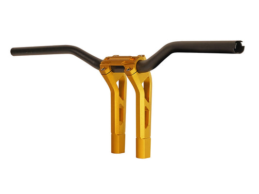 1-1/4in. Phatbar Handlebar and 9in. Riser Set - Gold Ops