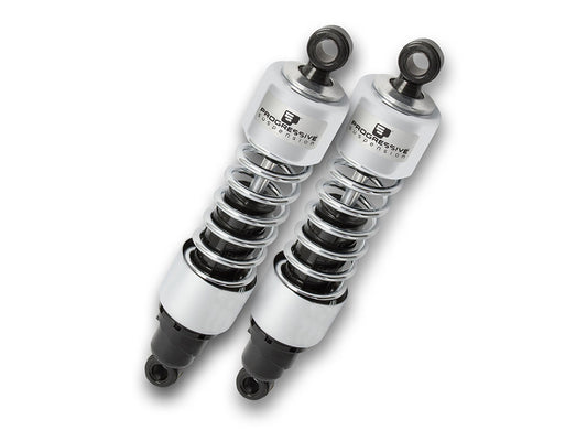 412 Series, 13in. Standard Spring Rate Rear Shock Absorbers - Chrome. Fits Sportster 2004-2021