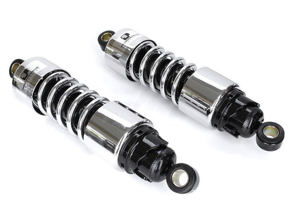 412 Series, 11.5in. Standard Spring Rate Rear Shock Absorbers - Chrome. Fits Touring 2006up.