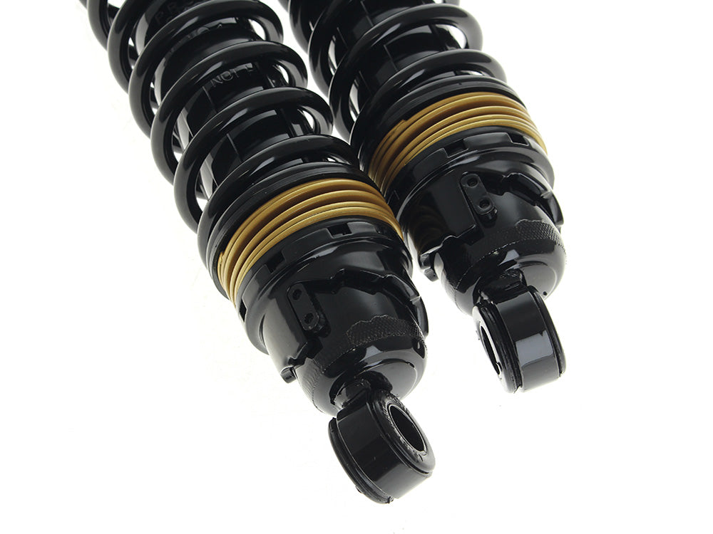 412 Cruise Series, 12.5in. Standard Spring Rate Rear Shock Absorbers - Black. Fits Sportster 1979-2021